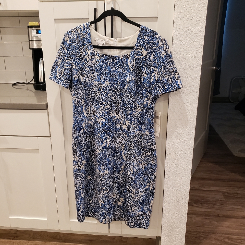 Maggy London Womens Blue Silk Floral Dress Size 12